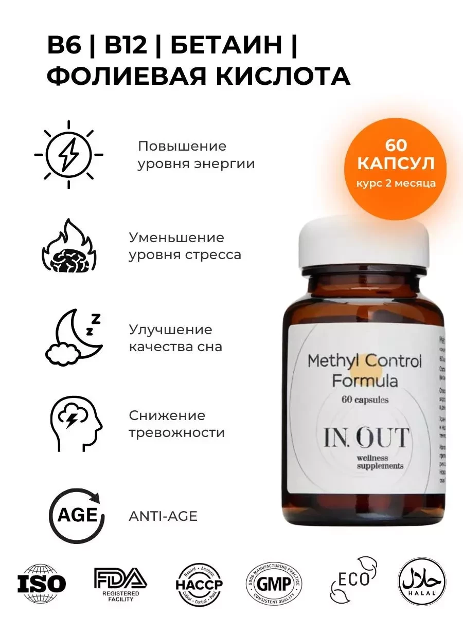 Methyl Control Formula Витамины группы В