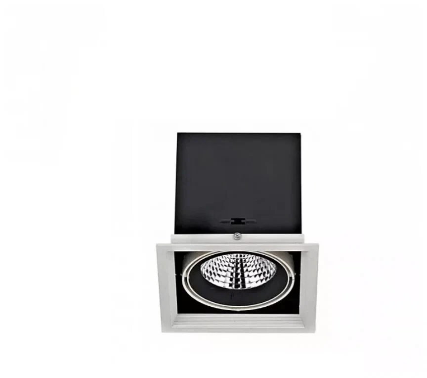 Boutique LED 33W 4000К/ Светильник LED встраиваемый, 33Вт, 60гр, IP20, 140x140x110мм, серый