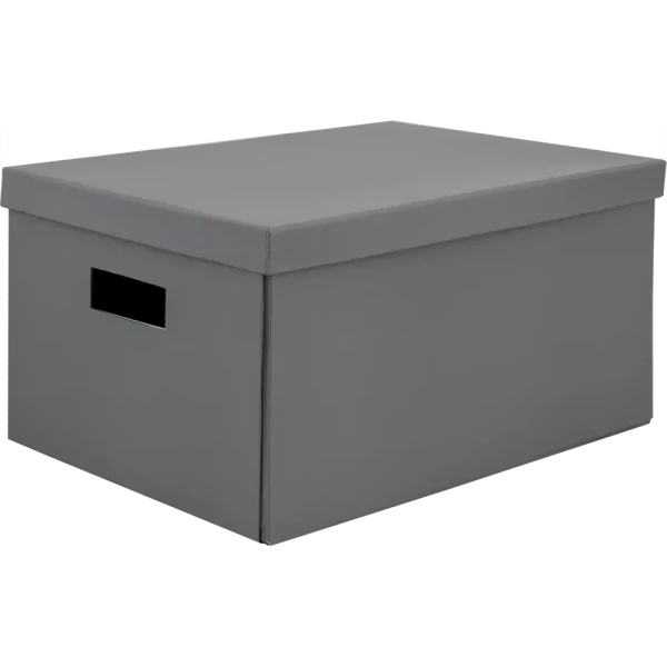 Коробка складная 40x28x20 см картон цвет серый